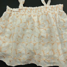 Load image into Gallery viewer, Girls Target, lined broderie cotton summer top, EUC, size 10,  