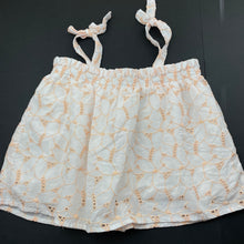 Load image into Gallery viewer, Girls Target, lined broderie cotton summer top, EUC, size 10,  
