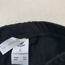 Load image into Gallery viewer, Girls Dymples, black leggings / bottoms, elasticated, EUC, size 0,  