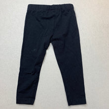 Load image into Gallery viewer, Girls Dymples, black leggings / bottoms, elasticated, EUC, size 0,  