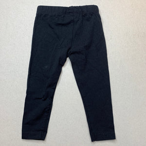 Girls Dymples, black leggings / bottoms, elasticated, EUC, size 0,  
