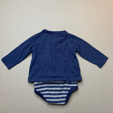 Load image into Gallery viewer, Boys Sprout, cotton bodysuit / romper, digger, EUC, size 000,  