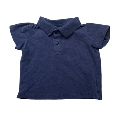 Boys Target, navy polo shirt top, EUC, size 00,  