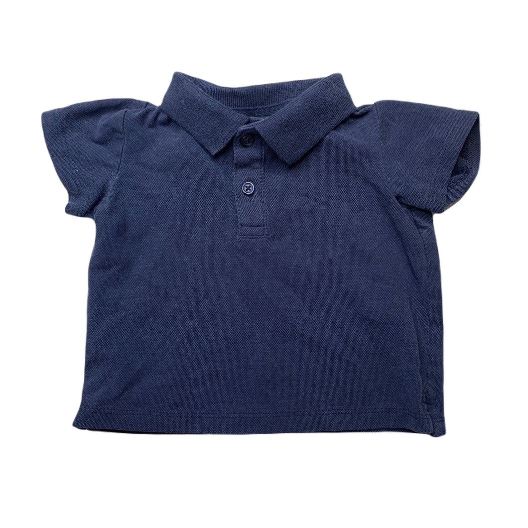Boys Target, navy polo shirt top, EUC, size 00,  