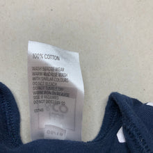 Load image into Gallery viewer, unisex Kids &amp; Co, navy cotton bodysuit / romper, EUC, size 0000,  