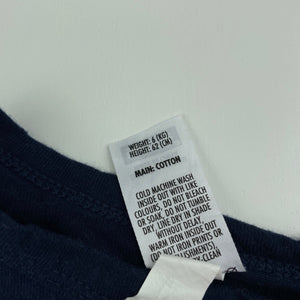 unisex Bonds, navy cotton long sleeve top, GUC, size 000,  