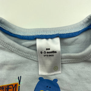 Boys Target, cotton long sleeve t-shirt / top, GUC, size 000,  
