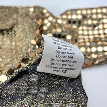 Load image into Gallery viewer, Girls Starz on Stage, gold shiny dance top, GUC, size 12,  