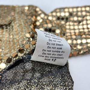 Girls Starz on Stage, gold shiny dance top, GUC, size 12,  