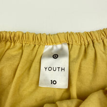 Load image into Gallery viewer, Girls Target, yellow cotton top, broderie trim, EUC, size 10,  