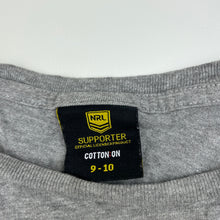 Load image into Gallery viewer, Boys NRL Supporter, Parramatta Eels grey marle t-shirt / top, FUC, size 9-10,  