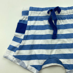 unisex Baby Berry, striped cotton shorts, elasticated, EUC, size 0000,  