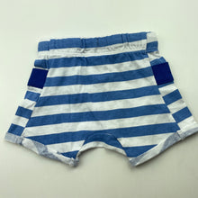Load image into Gallery viewer, unisex Baby Berry, striped cotton shorts, elasticated, EUC, size 0000,  