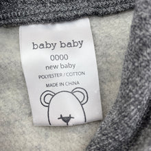Load image into Gallery viewer, unisex Baby Baby, grey fleece lined sweater / top, EUC, size 0000,  