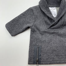 Load image into Gallery viewer, unisex Baby Baby, grey fleece lined sweater / top, EUC, size 0000,  