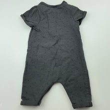 Load image into Gallery viewer, unisex Cotton On, grey cotton romper, EUC, size 000,  