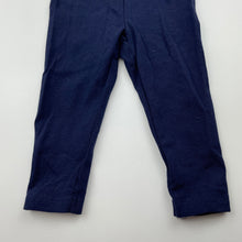 Load image into Gallery viewer, unisex Dymples, navy leggings / bottoms, elasticated, EUC, size 0000,  