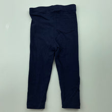Load image into Gallery viewer, unisex Dymples, navy leggings / bottoms, elasticated, EUC, size 0000,  