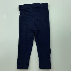 unisex Dymples, navy leggings / bottoms, elasticated, EUC, size 0000,  