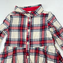 Load image into Gallery viewer, Girls H&amp;M, cotton shirt dress, EUC, size 1, L: 40cm