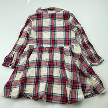 Load image into Gallery viewer, Girls H&amp;M, cotton shirt dress, EUC, size 1, L: 40cm