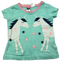 Load image into Gallery viewer, Girls Kids &amp; Co, cotton pyjama t-shirt / top, unicorns, FUC, size 2,  