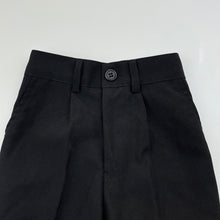 Load image into Gallery viewer, Boys Blue Sky, black formal pants, elasticated, Inside leg: 23cm, EUC, size 00,  
