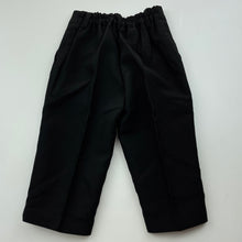 Load image into Gallery viewer, Boys Blue Sky, black formal pants, elasticated, Inside leg: 23cm, EUC, size 00,  