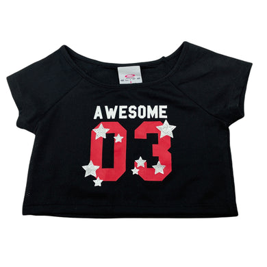 Girls Elite Action Sports, cropped mesh sports / activewear top, EUC, size 6,  