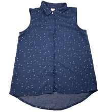 Load image into Gallery viewer, Girls Target, navy sheer blouse / top, GUC, size 10,  