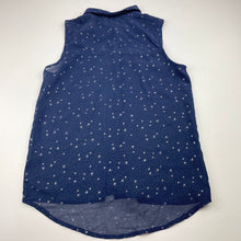 Load image into Gallery viewer, Girls Target, navy sheer blouse / top, GUC, size 10,  