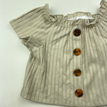 Load image into Gallery viewer, Girls Mango, ribbed short sleeve top, never worn, EUC, size 0,  