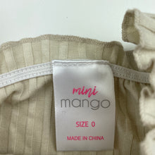 Load image into Gallery viewer, Girls Mango, ribbed short sleeve top, never worn, EUC, size 0,  