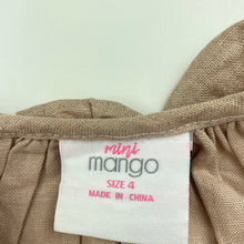 Load image into Gallery viewer, Girls Mango, linen / viscose summer top, EUC, size 4,  