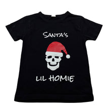 Load image into Gallery viewer, Boys black, Christmas t-shirt / top, GUC, size 3,  