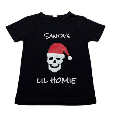 Boys black, Christmas t-shirt / top, GUC, size 3,  