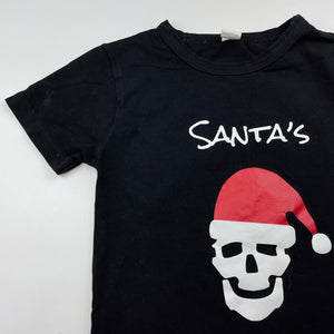 Boys black, Christmas t-shirt / top, GUC, size 3,  