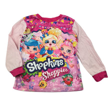 Load image into Gallery viewer, Girls Lion, Shopkins long sleeve pyjama top, FUC, size 3,  