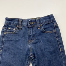 Load image into Gallery viewer, Girls Fun Spirit, stretch denim jeans, adjustable, Inside leg: 36.5cm, GUC, size 3,  