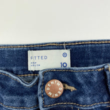 Load image into Gallery viewer, Girls Target, cropped stretch denim jeans, adjustable, Inside leg: 51cm, EUC, size 10,  