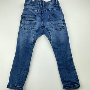 Boys Cotton On, distressed stretch denim jeans, adjustable, GUC, size 3,  