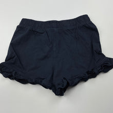 Load image into Gallery viewer, Girls Anko, navy cotton shorts, elasticated, EUC, size 7,  