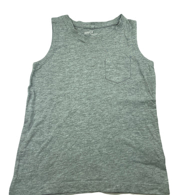 Boys Anko, grey marle singlet / tank top, GUC, size 3,  