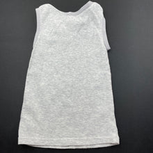 Load image into Gallery viewer, unisex Target, grey cotton singlet top, fish, GUC, size 00,  