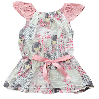 Girls lightweight, top, cherry blossom, GUC, size 2,  