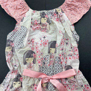 Girls lightweight, top, cherry blossom, GUC, size 2,  