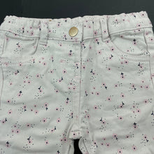 Load image into Gallery viewer, Girls Anko, floral stretch cotton pants, adjustable, EUC, size 00,  