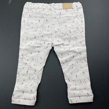 Load image into Gallery viewer, Girls Anko, floral stretch cotton pants, adjustable, EUC, size 00,  