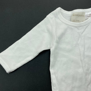 unisex Marquise, soft cotton bodysuit / romper, EUC, size 0000,  