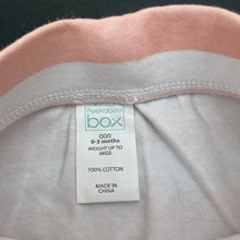 Load image into Gallery viewer, Girls Peekaboo Box, striped cotton leggings / bottoms, EUC, size 000,  
